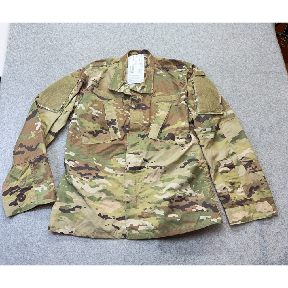 US Army Men Combat Shirt ACU OCP Multicam Ripstop Medium Regular Insect Guard‎
